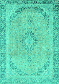 Abstract Turquoise Modern Rug, abs2870turq