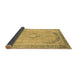 Sideview of Abstract Brown Modern Rug, abs2870brn