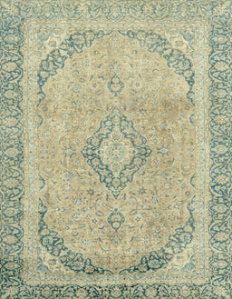 Abstract Khaki Green Modern Rug, abs2870
