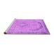 Sideview of Machine Washable Abstract Purple Modern Area Rugs, wshabs2870pur