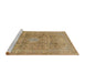 Sideview of Machine Washable Abstract Light Brown Rug, wshabs2871