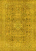 Machine Washable Abstract Yellow Modern Rug, wshabs2871yw