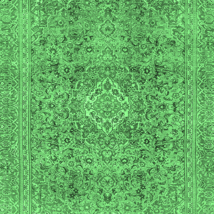 Machine Washable Abstract Emerald Green Modern Area Rugs, wshabs2871emgrn