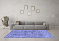 Machine Washable Abstract Blue Modern Rug, wshabs2871blu