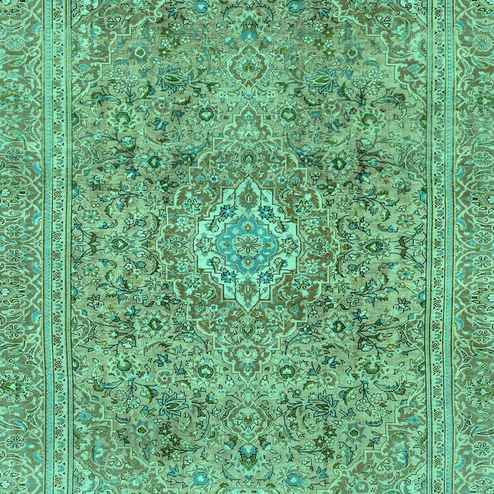Abstract Turquoise Modern Rug, abs2871turq