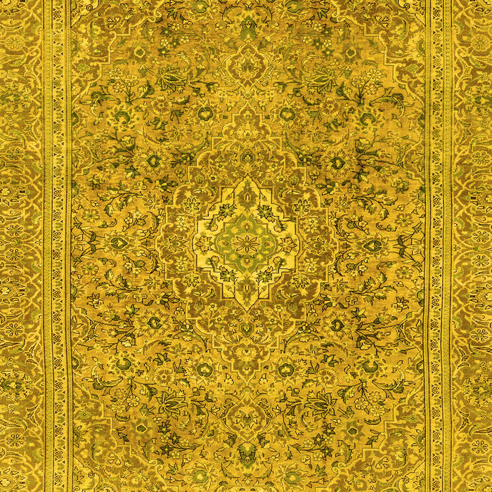 Abstract Yellow Modern Rug, abs2871yw