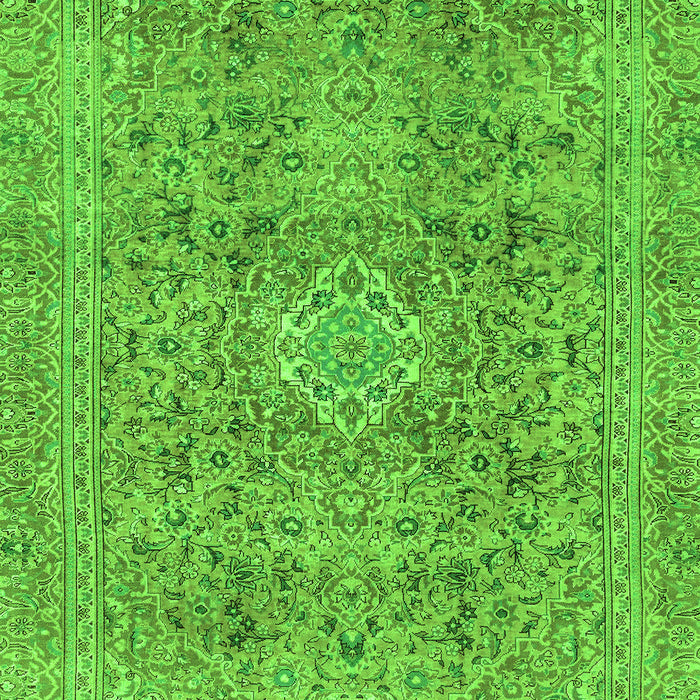 Machine Washable Abstract Green Modern Area Rugs, wshabs2871grn