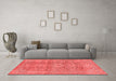 Modern Red Washable Rugs