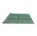 Sideview of Machine Washable Abstract Light Blue Modern Rug, wshabs2871lblu