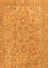 Machine Washable Abstract Orange Modern Area Rugs, wshabs2872org