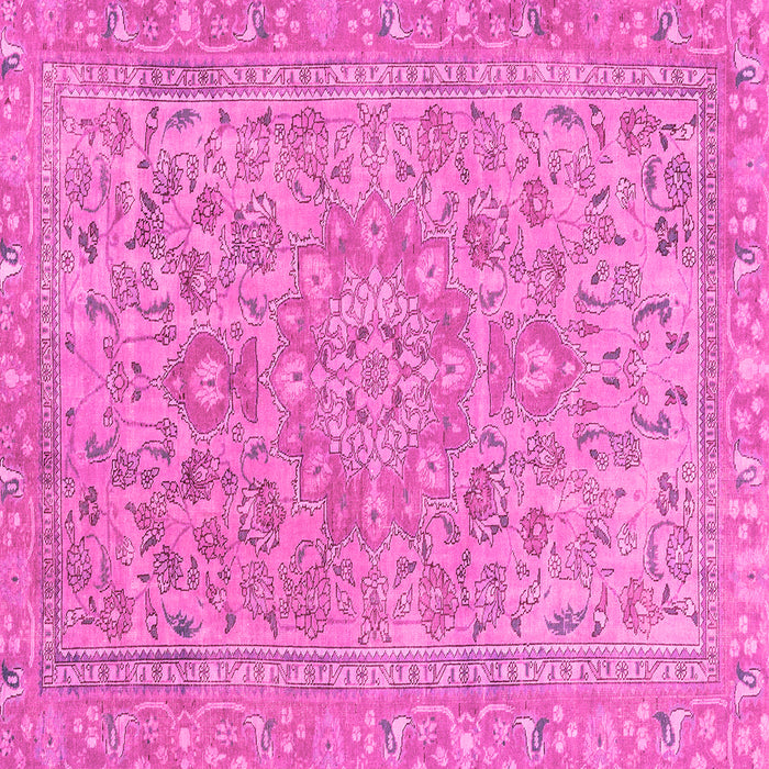 Square Abstract Pink Modern Rug, abs2872pnk