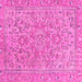 Square Abstract Pink Modern Rug, abs2872pnk