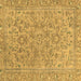 Square Abstract Brown Modern Rug, abs2872brn