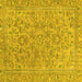 Square Abstract Yellow Modern Rug, abs2872yw