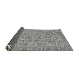 Sideview of Abstract Gray Modern Rug, abs2872gry