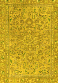 Abstract Yellow Modern Rug, abs2872yw