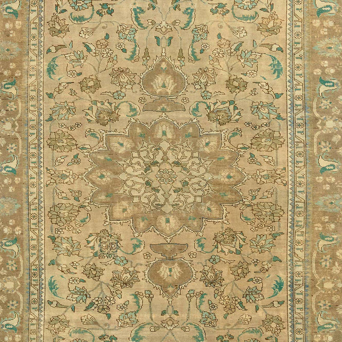 Machine Washable Abstract Metallic Gold Rug, wshabs2872