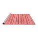 Modern Red Washable Rugs