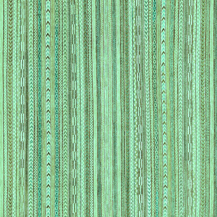 Square Abstract Turquoise Modern Rug, abs2873turq