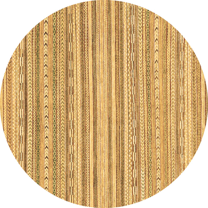 Round Machine Washable Abstract Brown Modern Rug, wshabs2873brn