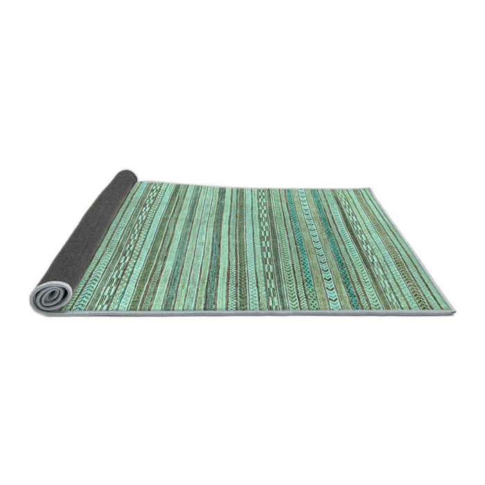 Sideview of Abstract Light Blue Modern Rug, abs2873lblu
