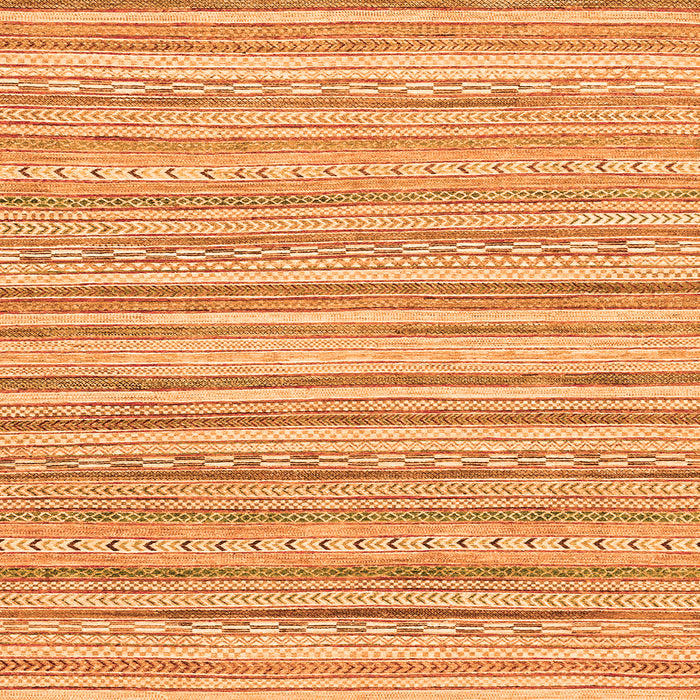 Square Abstract Orange Modern Rug, abs2873org