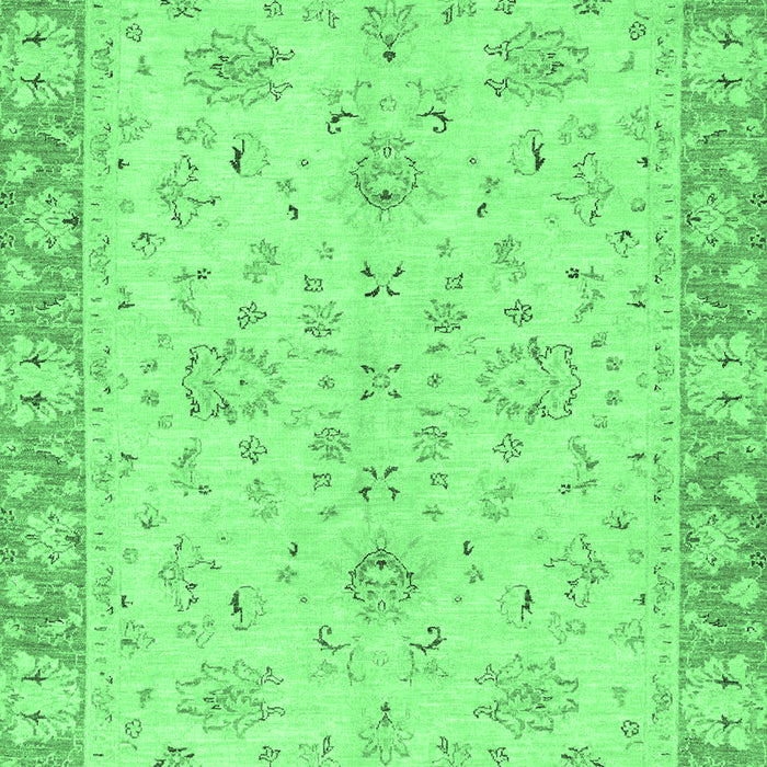 Machine Washable Abstract Emerald Green Modern Area Rugs, wshabs2874emgrn