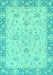 Abstract Turquoise Modern Rug, abs2874turq