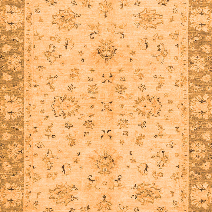 Machine Washable Abstract Orange Modern Area Rugs, wshabs2874org