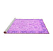 Sideview of Machine Washable Abstract Purple Modern Area Rugs, wshabs2874pur