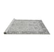 Sideview of Machine Washable Abstract Gray Modern Rug, wshabs2874gry