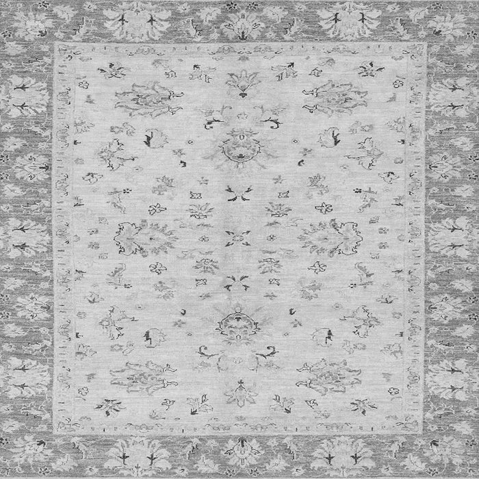 Square Abstract Gray Modern Rug, abs2874gry