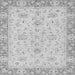 Square Abstract Gray Modern Rug, abs2874gry