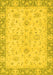 Abstract Yellow Modern Rug, abs2874yw