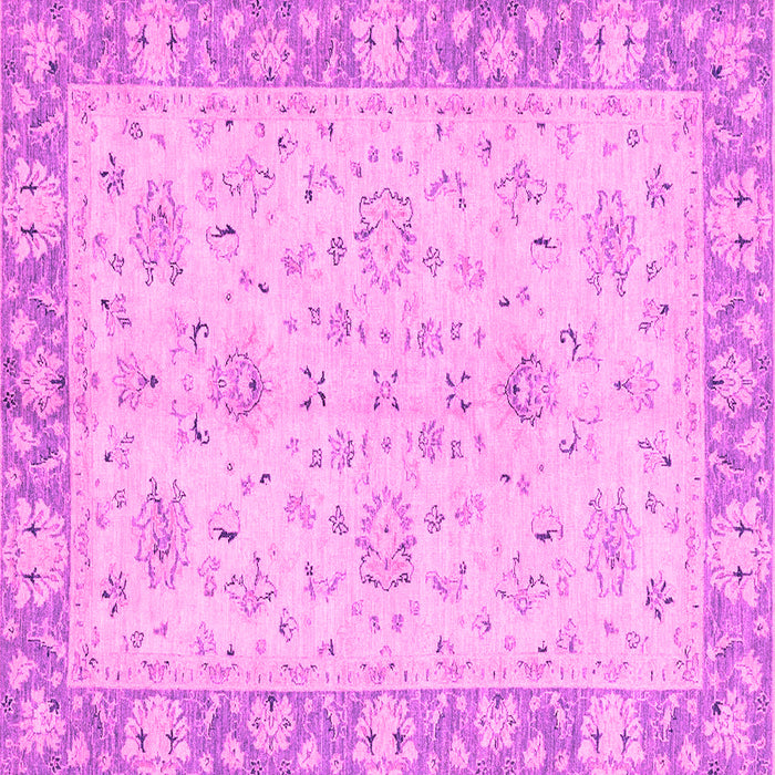 Square Machine Washable Abstract Pink Modern Rug, wshabs2874pnk