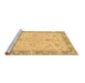 Sideview of Machine Washable Abstract Brown Modern Rug, wshabs2874brn