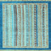 Square Abstract Light Blue Modern Rug, abs2875lblu