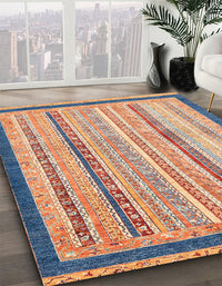 Abstract Brown Modern Rug, abs2875