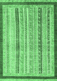 Abstract Emerald Green Modern Rug, abs2875emgrn