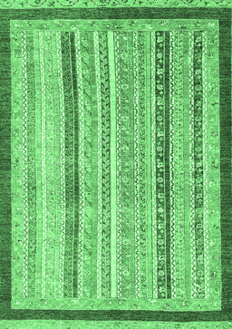 Abstract Emerald Green Modern Rug, abs2875emgrn