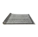 Sideview of Abstract Gray Modern Rug, abs2875gry