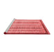 Modern Red Washable Rugs