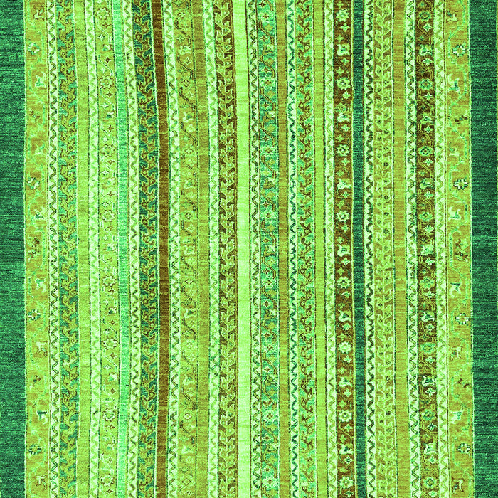 Machine Washable Abstract Green Modern Area Rugs, wshabs2875grn