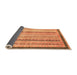 Sideview of Abstract Orange Modern Rug, abs2875org