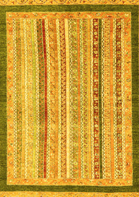 Abstract Yellow Modern Rug, abs2875yw