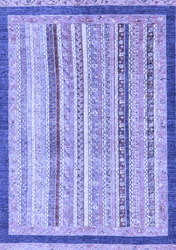 Abstract Blue Modern Rug, abs2875blu