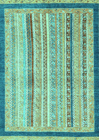 Abstract Turquoise Modern Rug, abs2875turq