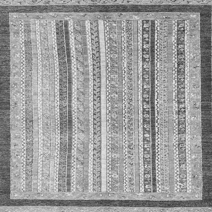 Square Abstract Gray Modern Rug, abs2875gry