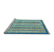 Sideview of Machine Washable Abstract Light Blue Modern Rug, wshabs2875lblu