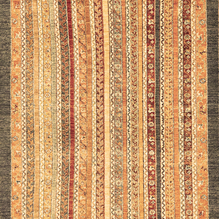 Machine Washable Abstract Brown Modern Rug, wshabs2875brn